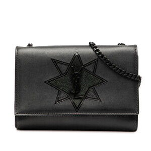 Saint Laurent Star Monogram Kate Crossbody Bag Black